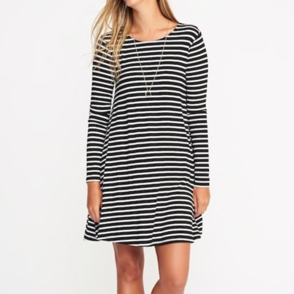 Old Navy Dresses & Skirts - NWT Old Navy | Long Sleeve Striped Swing Dress